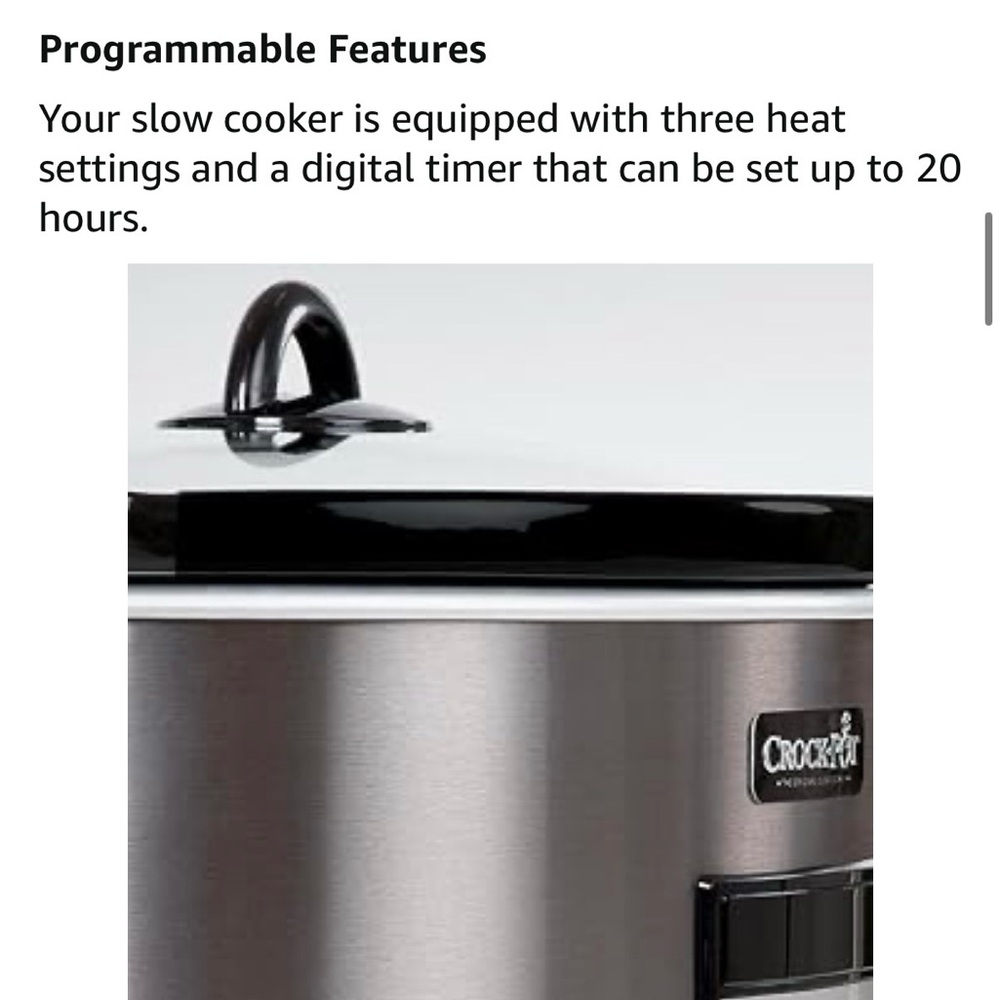 Crock-Pot Stainless Steel Slow Cooker - Picture 2 of 7